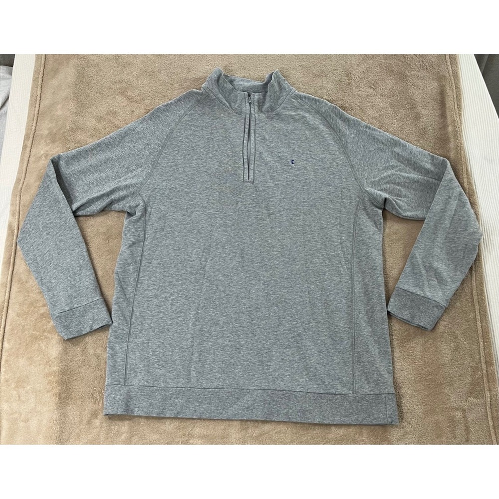 Criquet Pullover Sweatshirt Mens size XL Gray‎ Quarter Zip 1/4 Golf Casual EUC